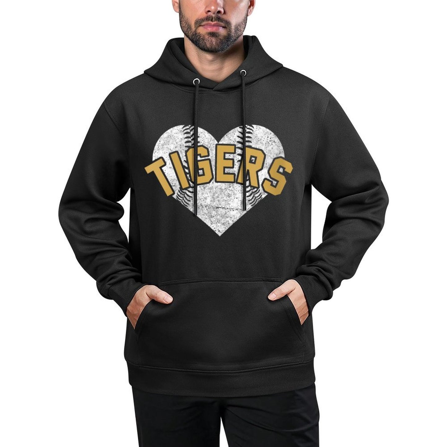Womens Tigers Baseball Softball High School Team Mascot Mom Customizable Surface Hoodie