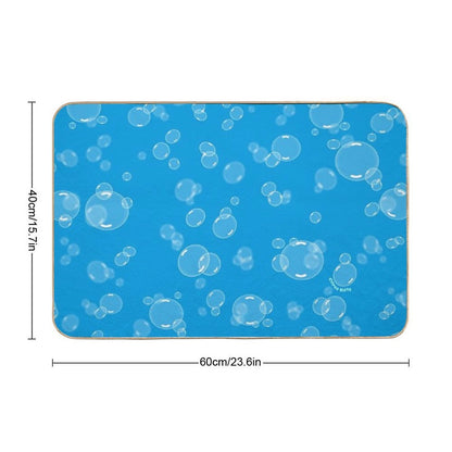 Underwater Bubbles  Anti-Trip Bath Mat