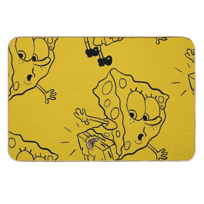 Spongebob Ripped Pants  Spongebob Themed  @HeckinFarOut  Dirt-Trapping Bath Mat