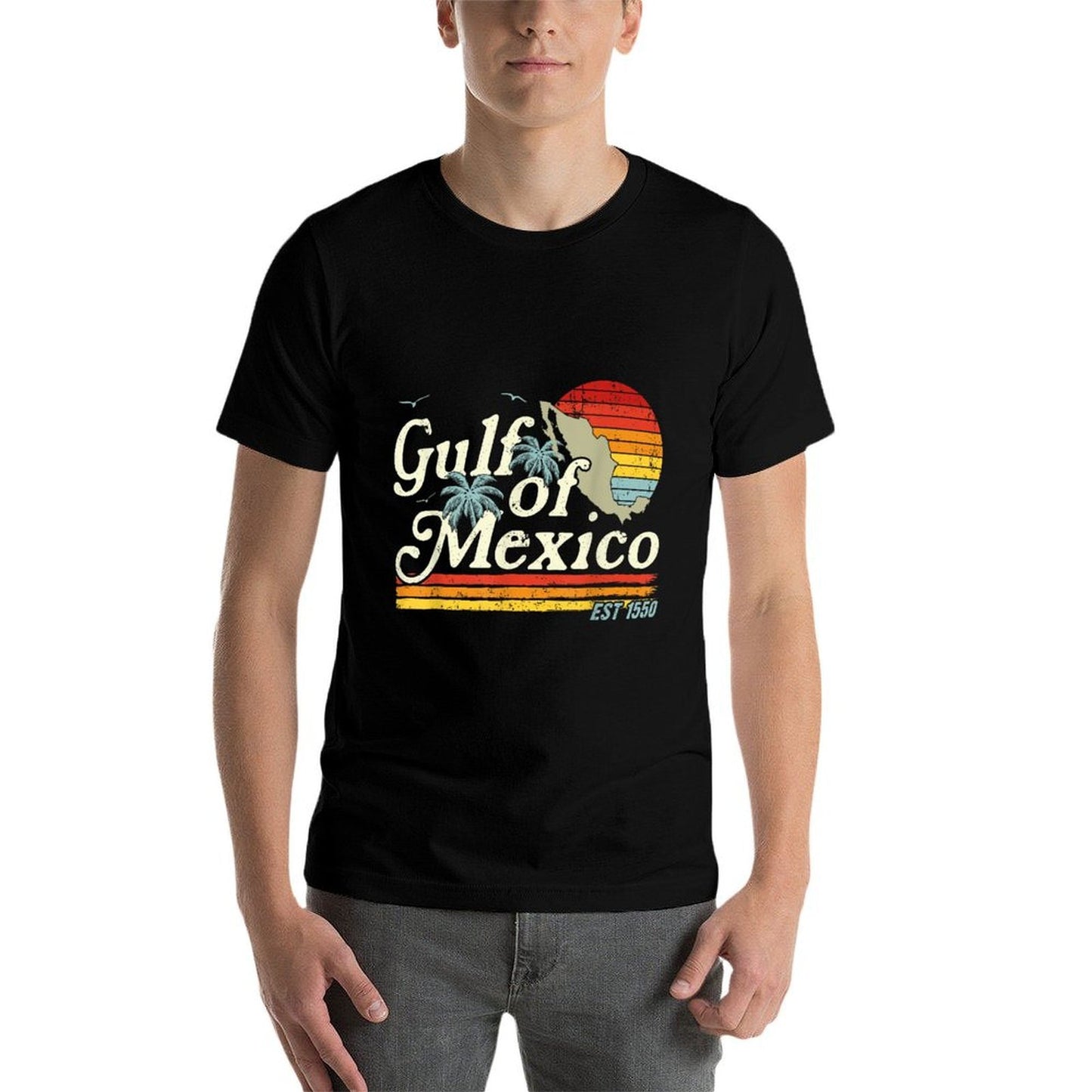 Golfo De México Retro Gulf of Mexico Est 1550 Comfortable T-Shirt