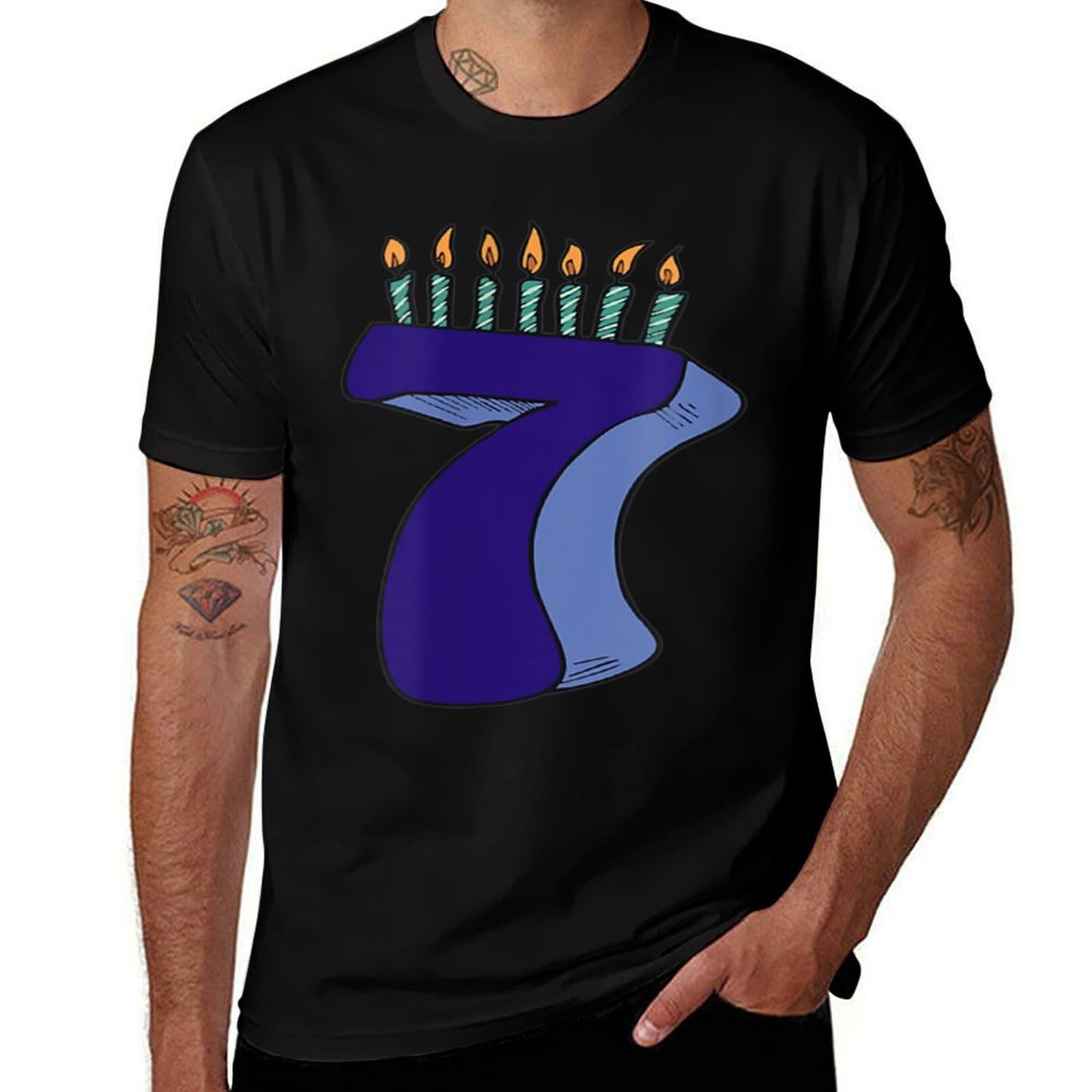Funny 7 Year Old Birthday Seven Years Old  Versatile T-Shirt