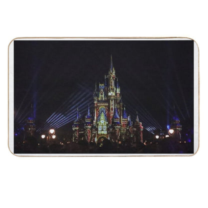 Happily Ever After Castle  Easy Maintenance Bath Mat