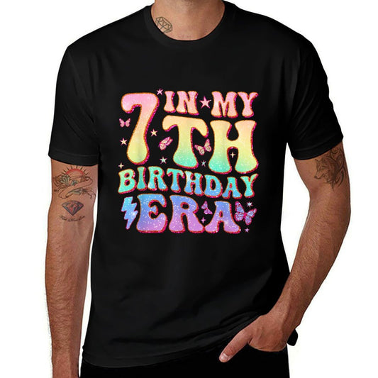 In My 7th Birthday Era Seven Bday 7 Year Old Birthday Girl  Breathable T-Shirt
