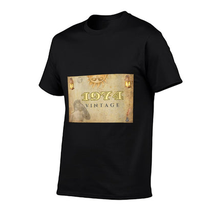 Womens 50th Birthday Best of 1974 Vintage for All Months  Polyester Blend T-Shirt