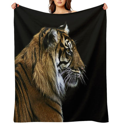 Tiger Anti-pilling Throw Blanket