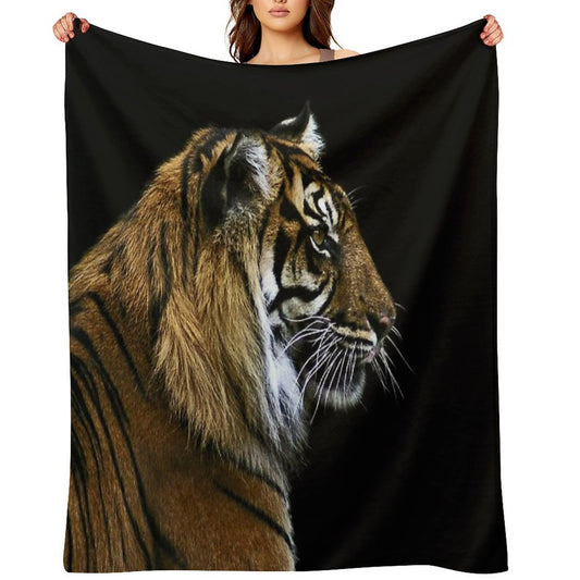 Tiger Anti-pilling Throw Blanket