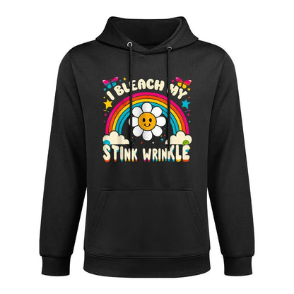Sarcastic I Bleach My Stink Wrinkle, Funny Gag Adult Humor Medium-Weight Fabric Hoodie