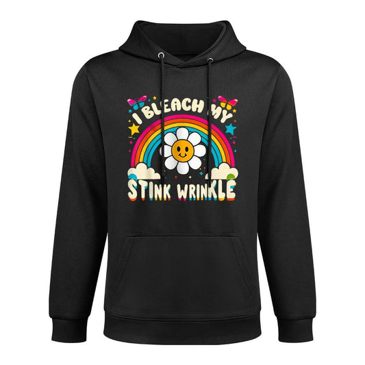 Sarcastic I Bleach My Stink Wrinkle, Funny Gag Adult Humor Medium-Weight Fabric Hoodie