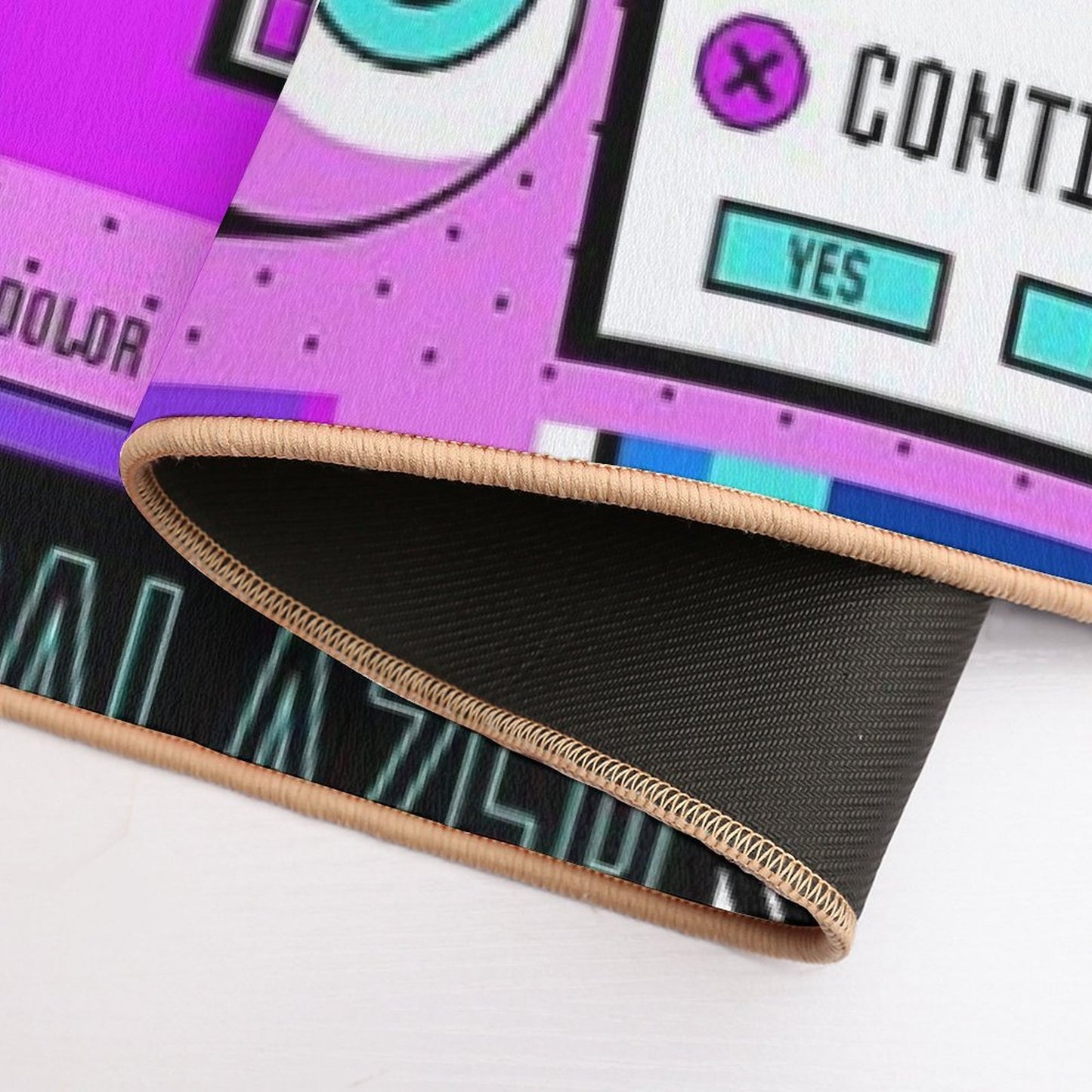 Vintage Vaporwave Background  Odorless Bath Mat