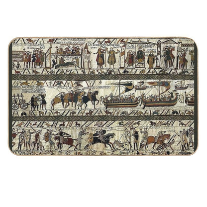 Bayeux Tapestry  Fade-Resistant Bath Mat