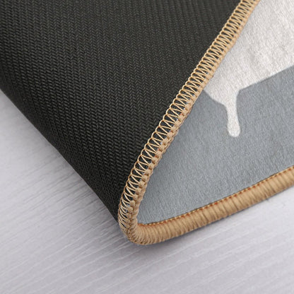 Baby Hippo in Bathtub Grey  Odorless Bath Mat