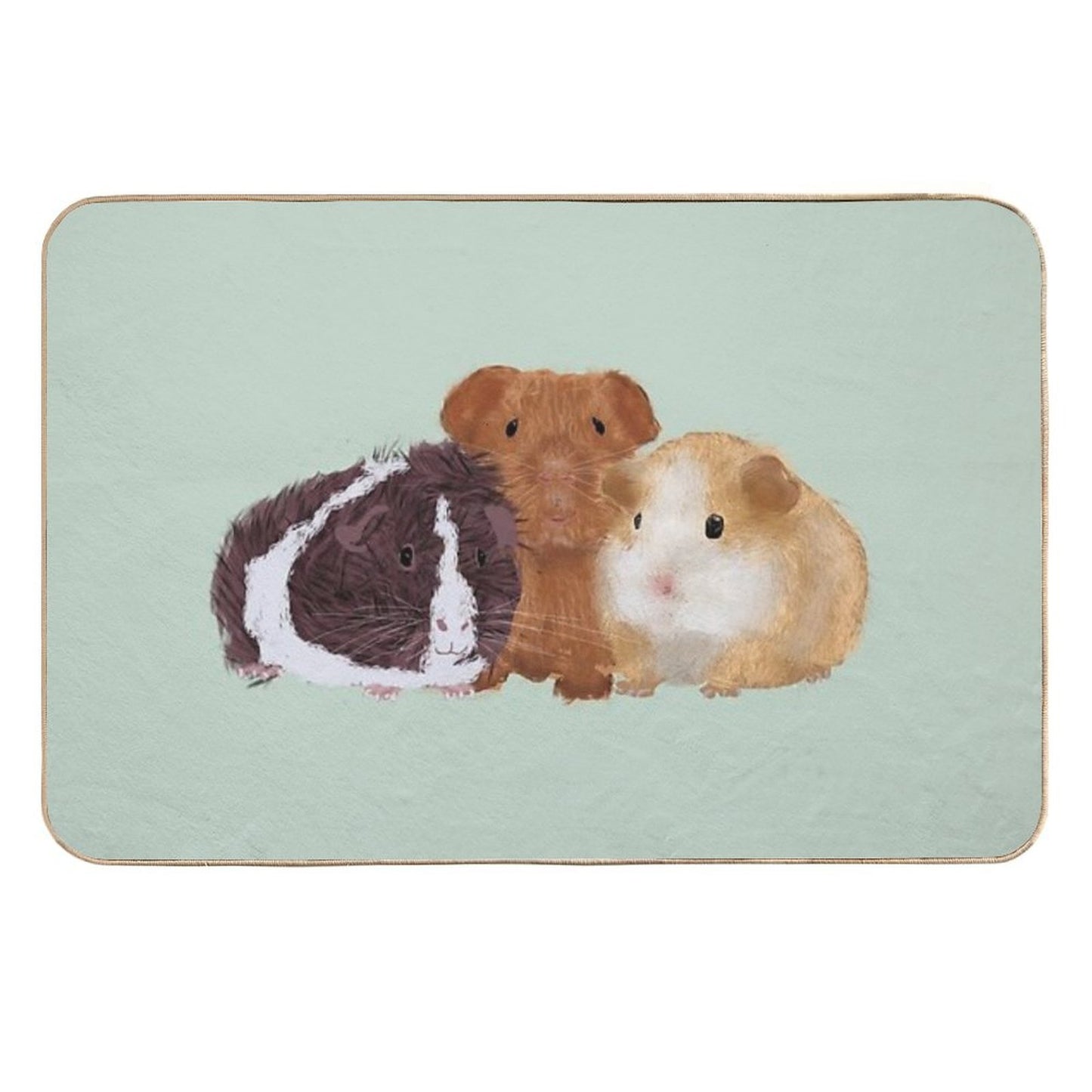 Guinea Pigs  Easy To Clean Bath Mat