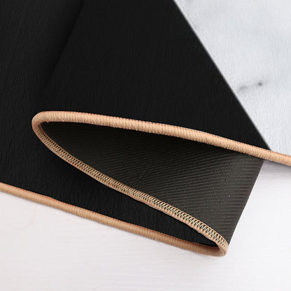 Get Naked Bathroom And Bedroom Quote, Black, Gold, Marble  Pet-Safe Bath Mat