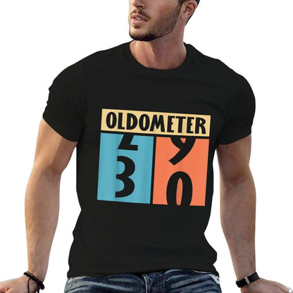 Oldometer 30 Years Old 30th Birthday  Trendy Pattern T-Shirt