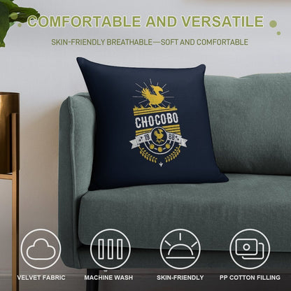 Chocobo Soft Skin-Friendly Throw Pillow
