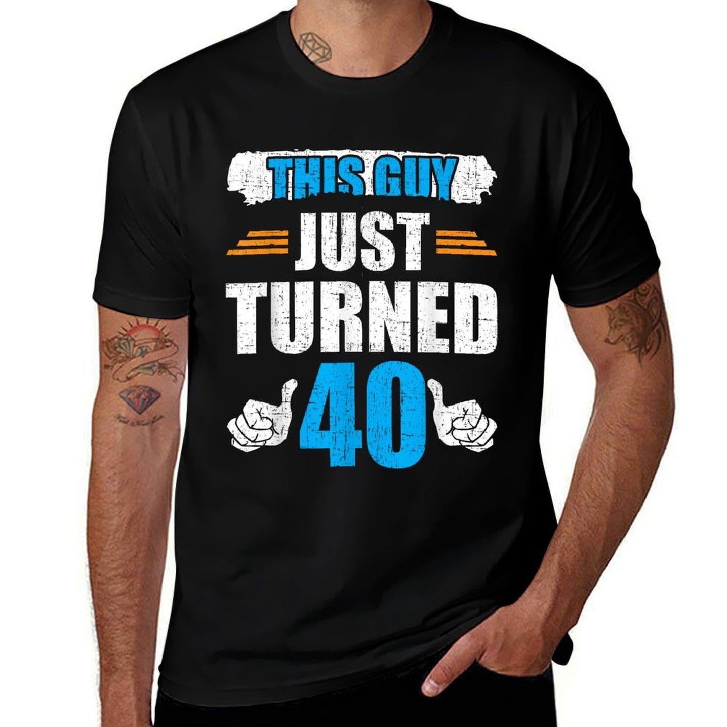 This Guy Just Turned 40 40th Birthday  High-quality Stitching T-Shirt