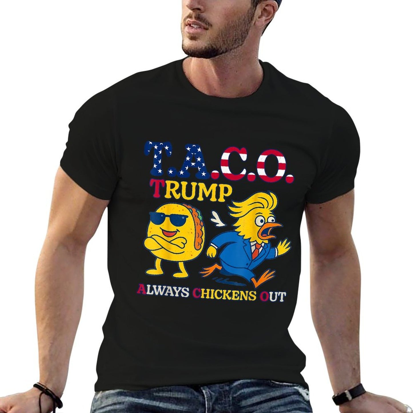 Trumps Always Chicken Out Taco America Vintage  Versatile T-Shirt
