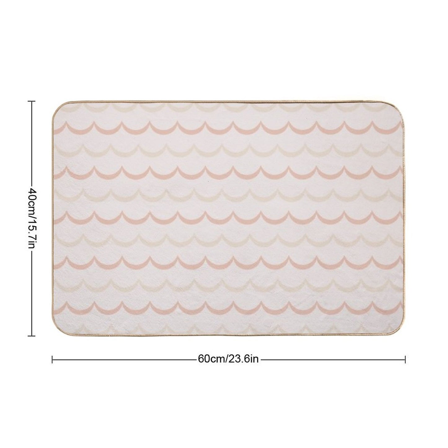 Curved Lines  Versatile Bath Mat