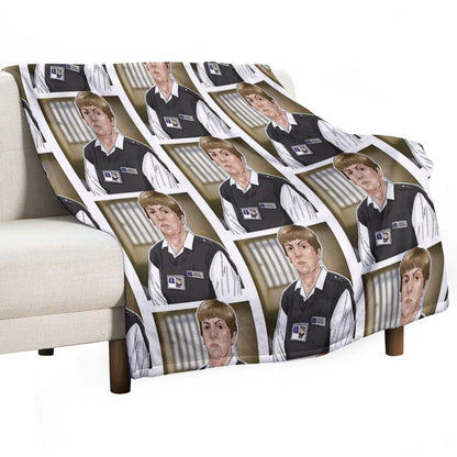 Celebrating The Gay Icons - Sylvia Hollamby Aka Bodybag from Bad Girls Wrinkle-free Throw Blanket