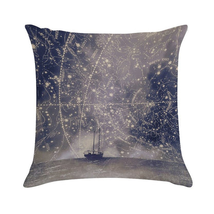 Star Maps Soft Decorative Cover Throw Pillow