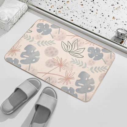 Monstera Pattern 2  Easy To Clean Bath Mat