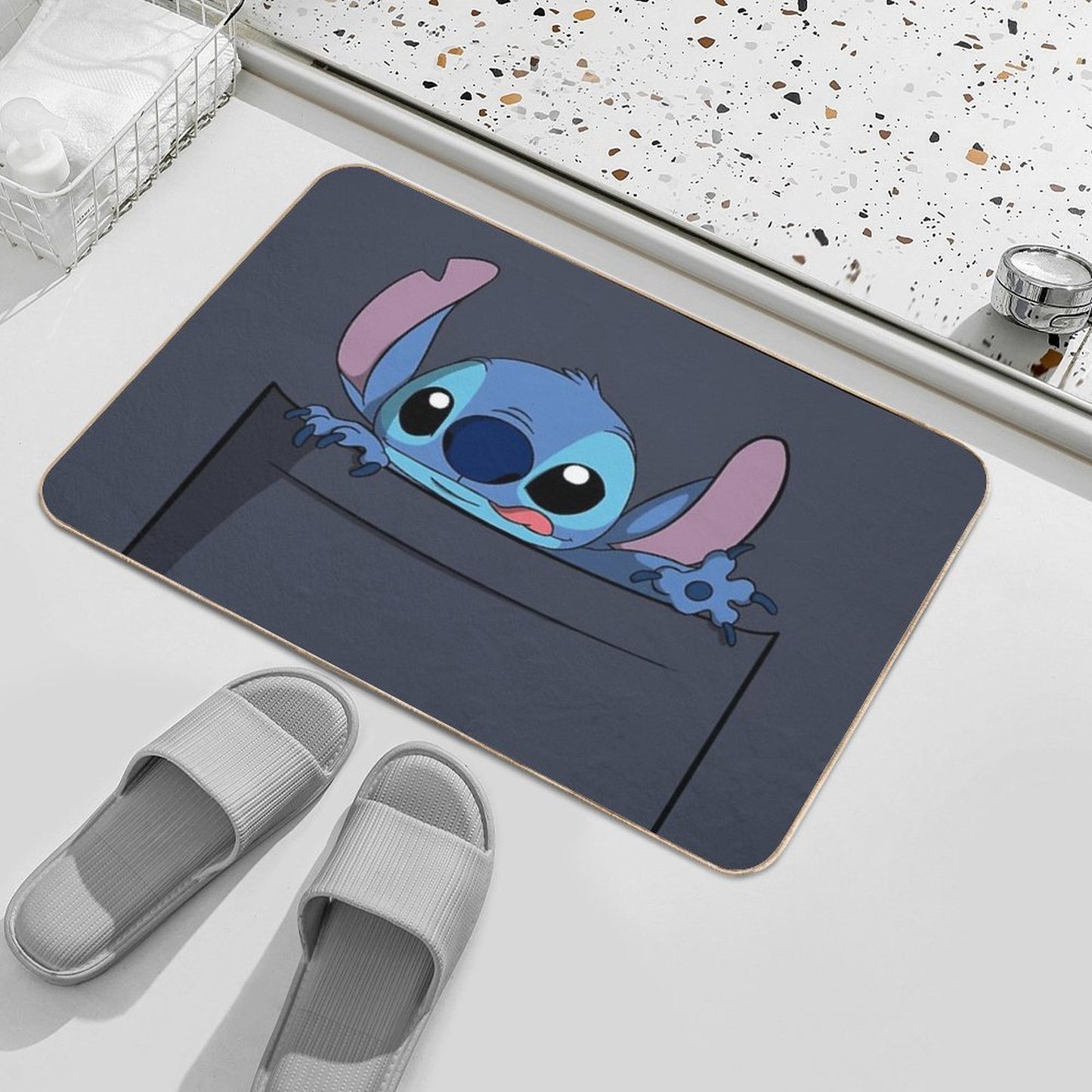 Stitch  Fade-Resistant Bath Mat