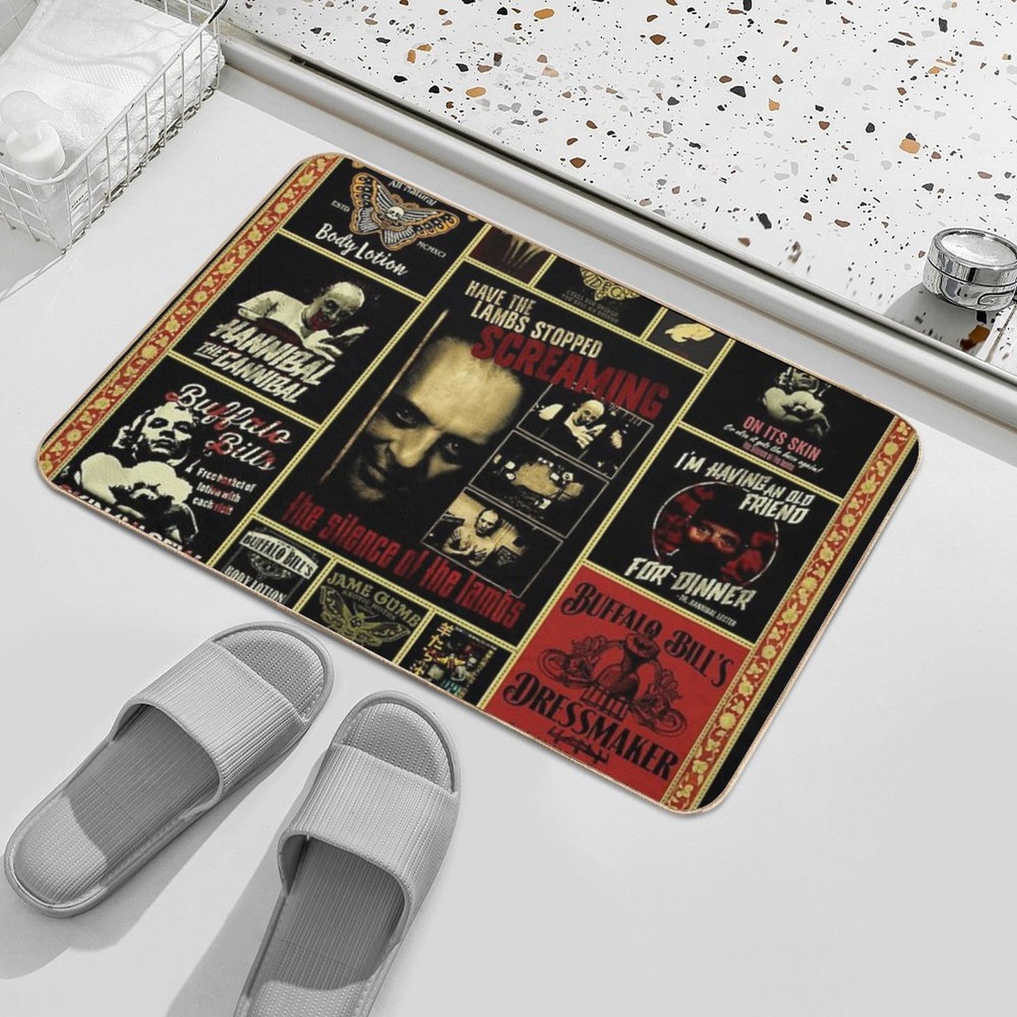 Silence of The Lambs Shirt  Slip-Resistant Bath Mat