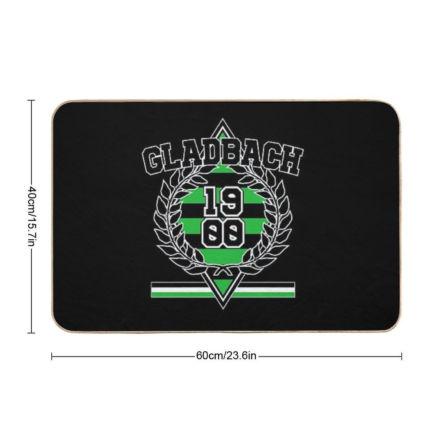 Gladbach 1900 Gladbacher Mönchengladbach Gift  Toxin-Free Bath Mat