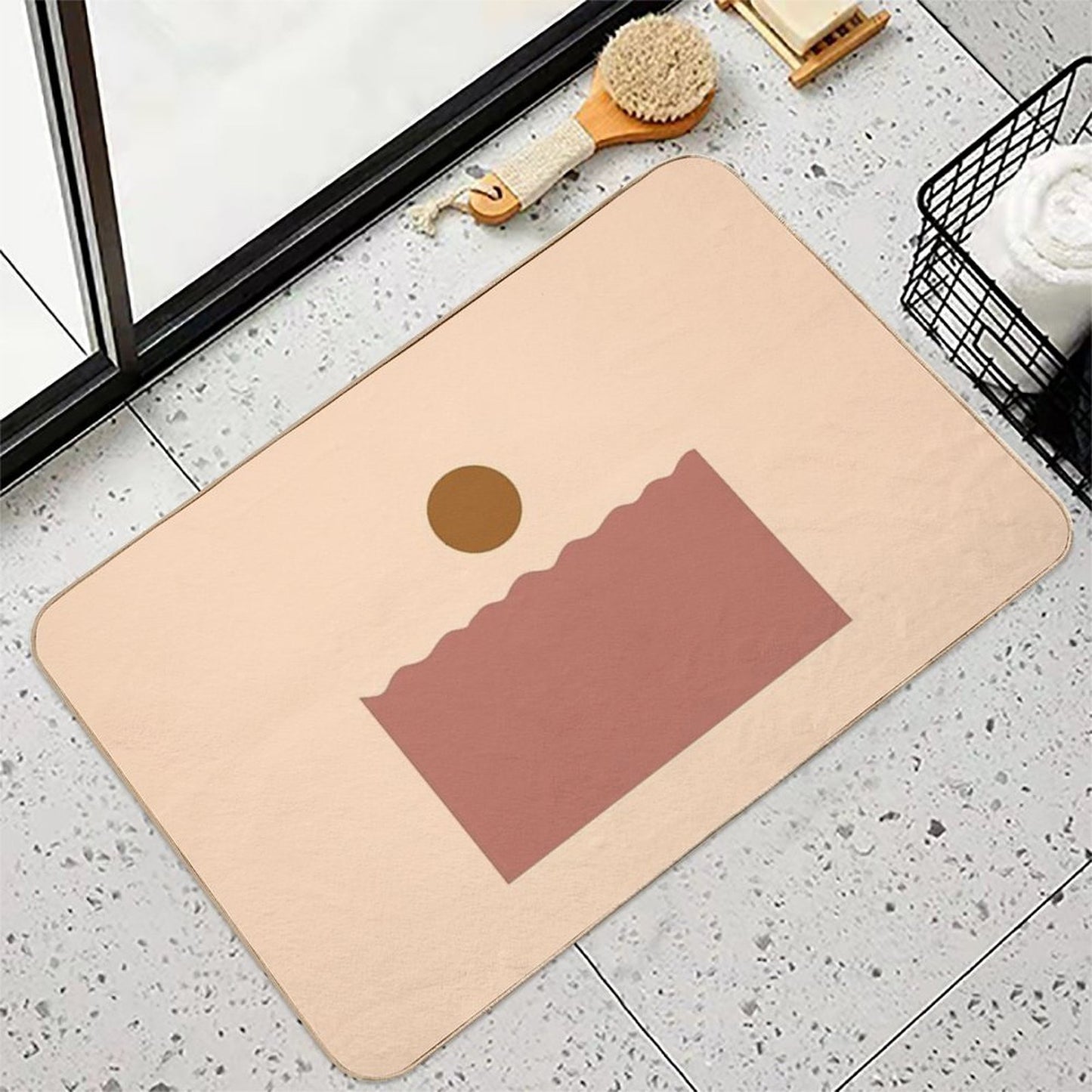 Bohemian Ocean  Pet-Safe Bath Mat