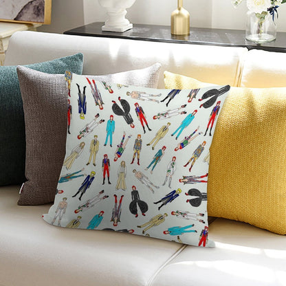 Floating Bowies Soft Reinforced Edging Throw Pillow