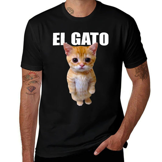 El Gato Meme Sad Crying Cat Munchkin Kitty Meme Trendy  Slim-fit Cut T-Shirt