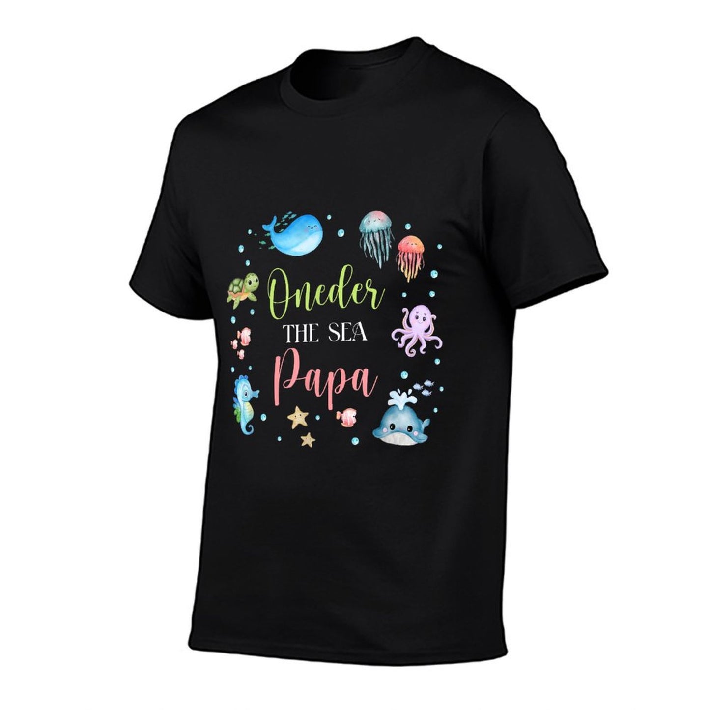 Papa Under Sea Birthday Party Ocean Sea Animals Themed  Moisture-wicking T-Shirt