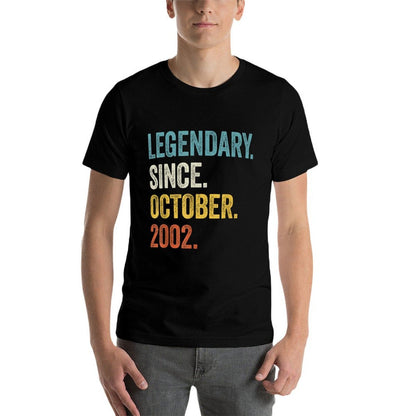 21 Years Old Legendary Since October 2002 21st Birthday  Soft T-Shirt