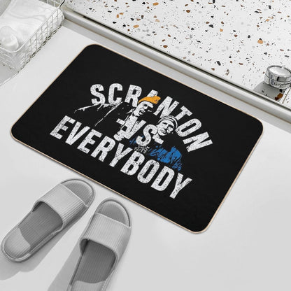 Scranton VS Everybody  Repositionable Bath Mat