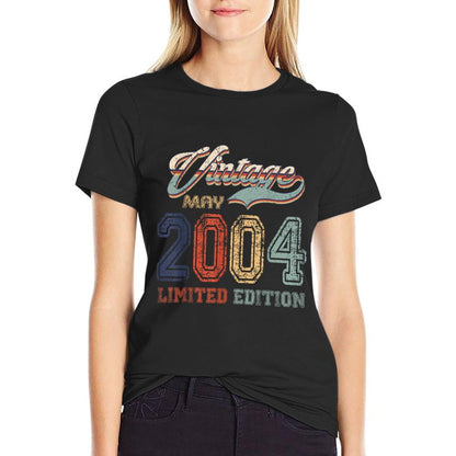 21 Years Old Retro Vintage May 2004 Funny 21st Birthday  Versatile T-Shirt