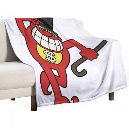 Whammy with Hat And Cane Plush Throw Blanket