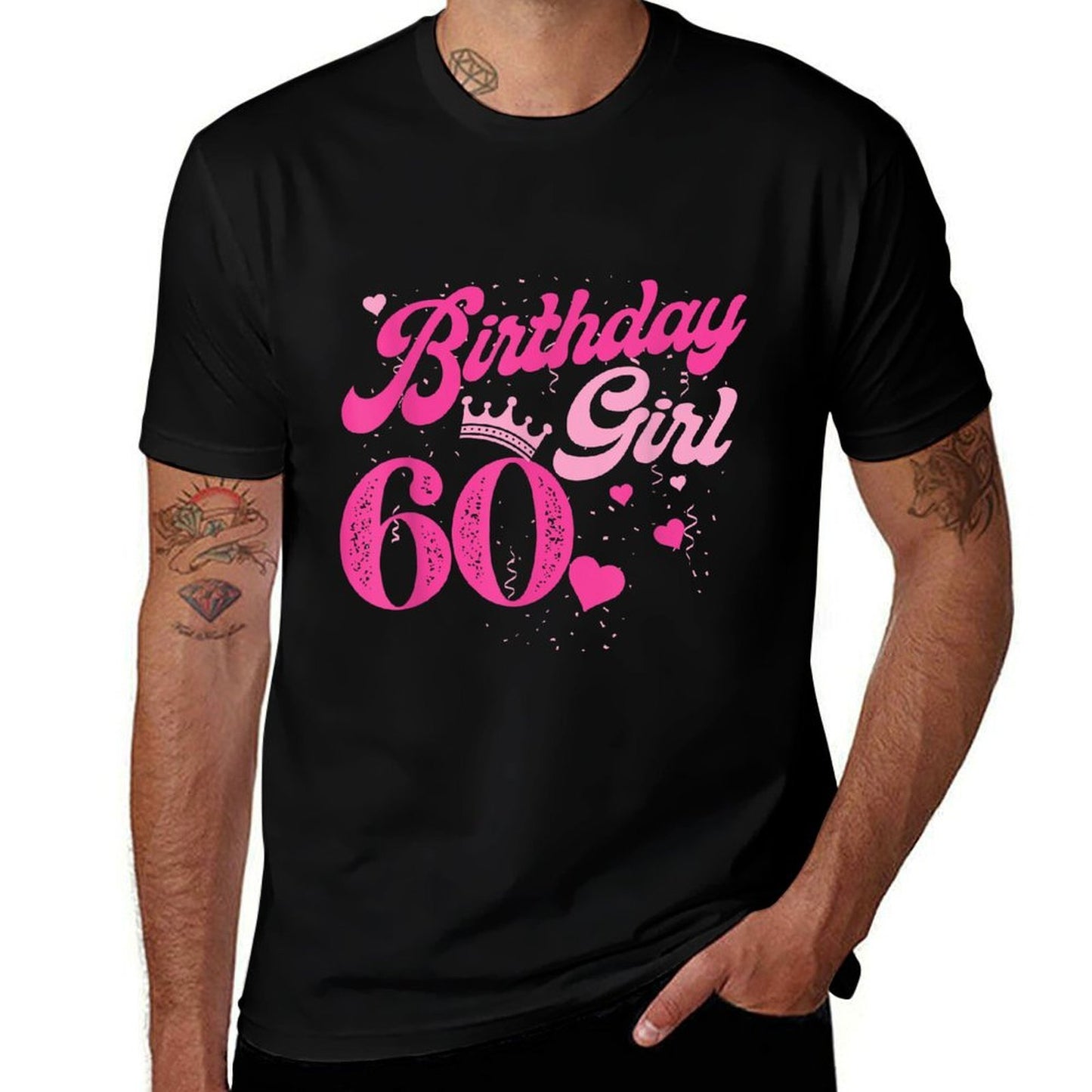 60th Birthday Girl Crown 60 Years Old Bday  Relaxed-fit T-Shirt