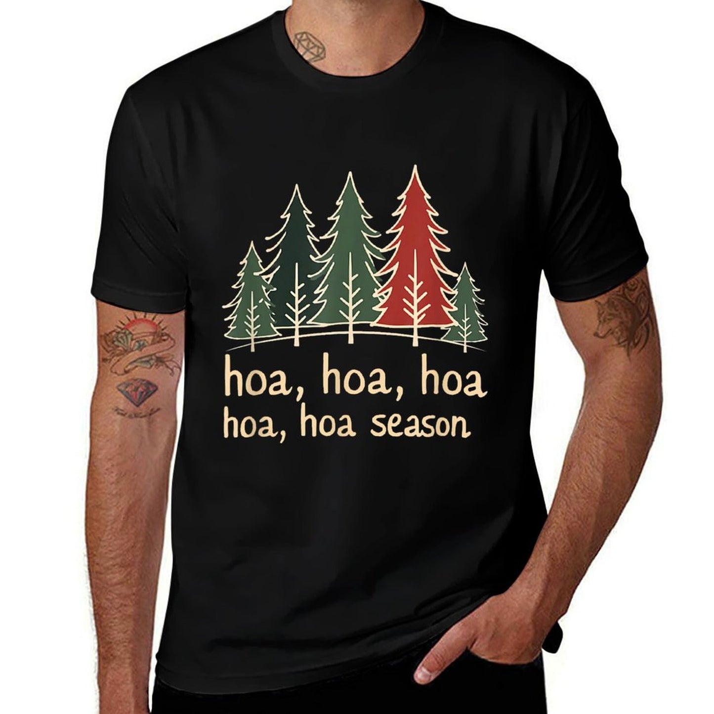 Twilight Lover Pine Forest Hoa Hoa Hoa Hoa Hoa Cozy Season  Moisture-wicking T-Shirt