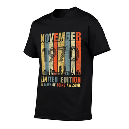 November 1970 Vintage Funny 50th Birthday Gift  Soft T-Shirt