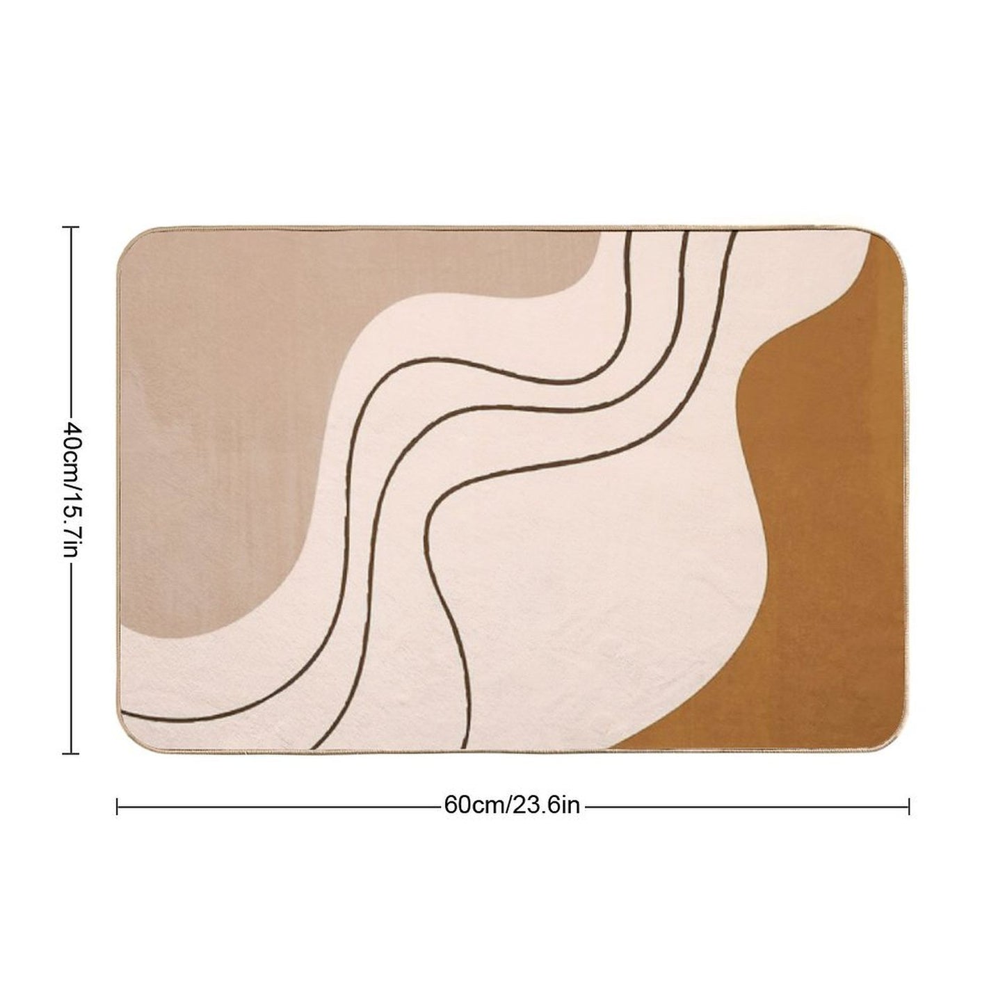 Abstract Minimalist  Anti-Trip Bath Mat