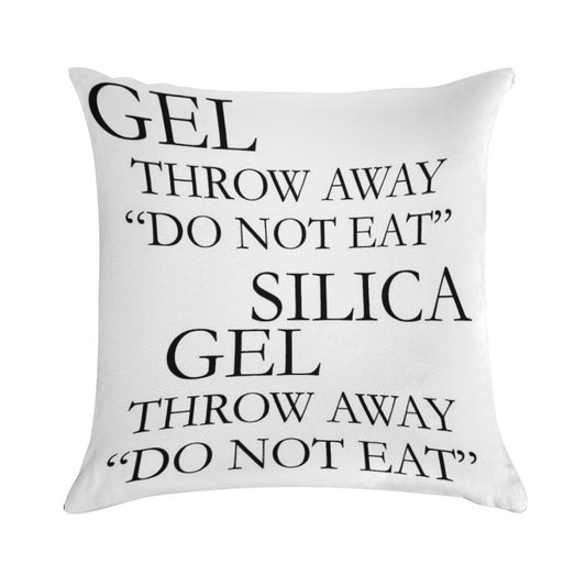 SILICA GEL Soft Hidden Zipper Throw Pillow