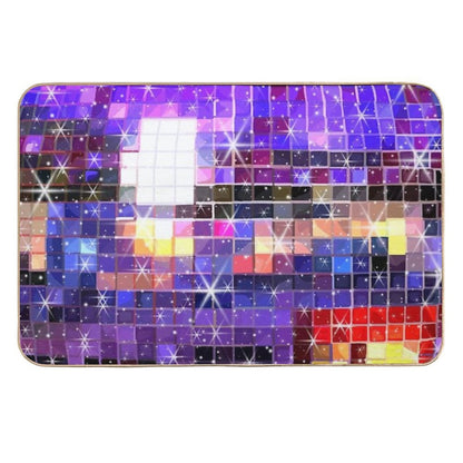 Twinkle 70s Disco Ball Pattern  Slip-Resistant Bath Mat