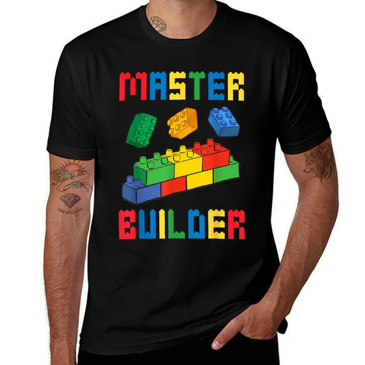 Brick Builder Funny Blocks Building Master Builder Toys Kids  Versatile T-Shirt