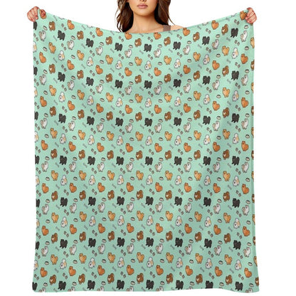 Cute Pomeranians Premium Throw Blanket