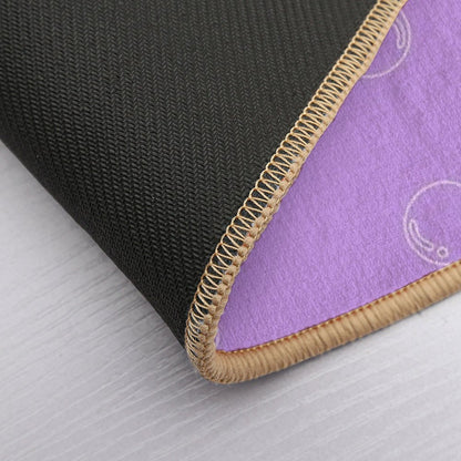 Bubbly White Art Print  Easy To Clean Bath Mat