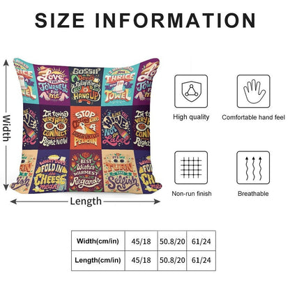 SC Collage Soft High-Density Material Throw Pillow