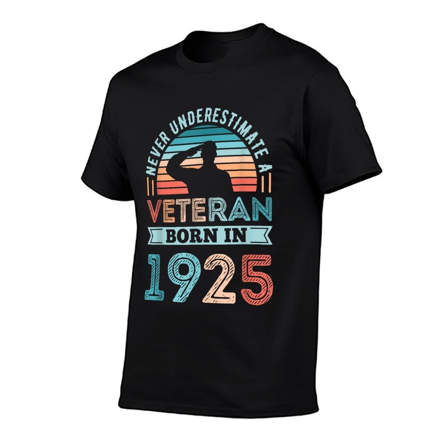 Veteran Born in 1925 100th Birthday Military Gifts  Breathable T-Shirt