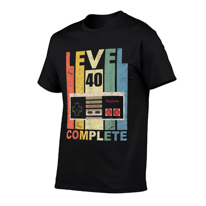 Level 40 Complete Men 40th Birthday Gift  Stretchy T-Shirt