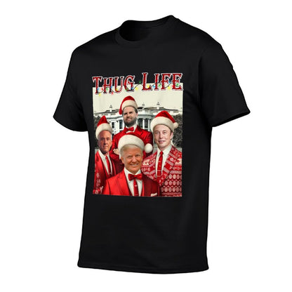 Trump Squad Thug Life Trump Vance Kennedy Elon  Fade-proof Color T-Shirt
