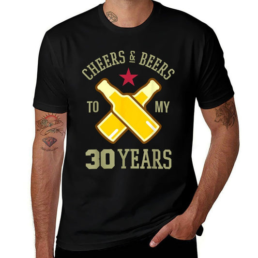 Funny 30th Birthday Cheers & Beers To My 30 Years  Stretchy T-Shirt